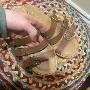 Esprit  tan straps sandals